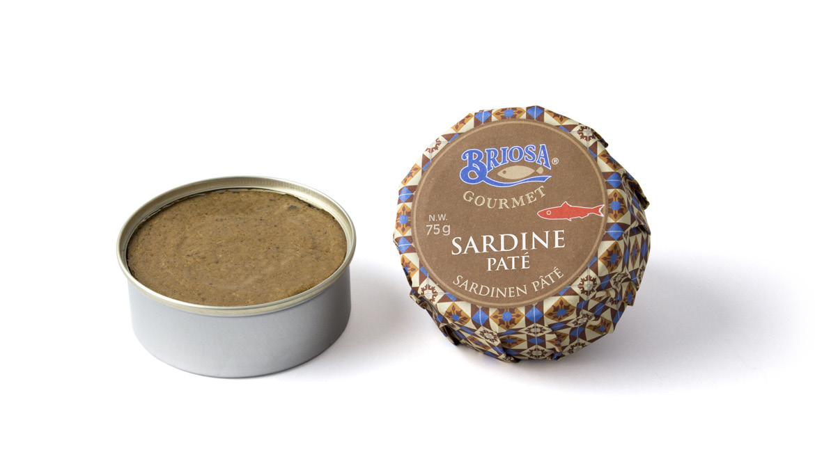 קופסת ממרח סרדינים בשמן זית מקטלוג BRIOSA GOURMET
